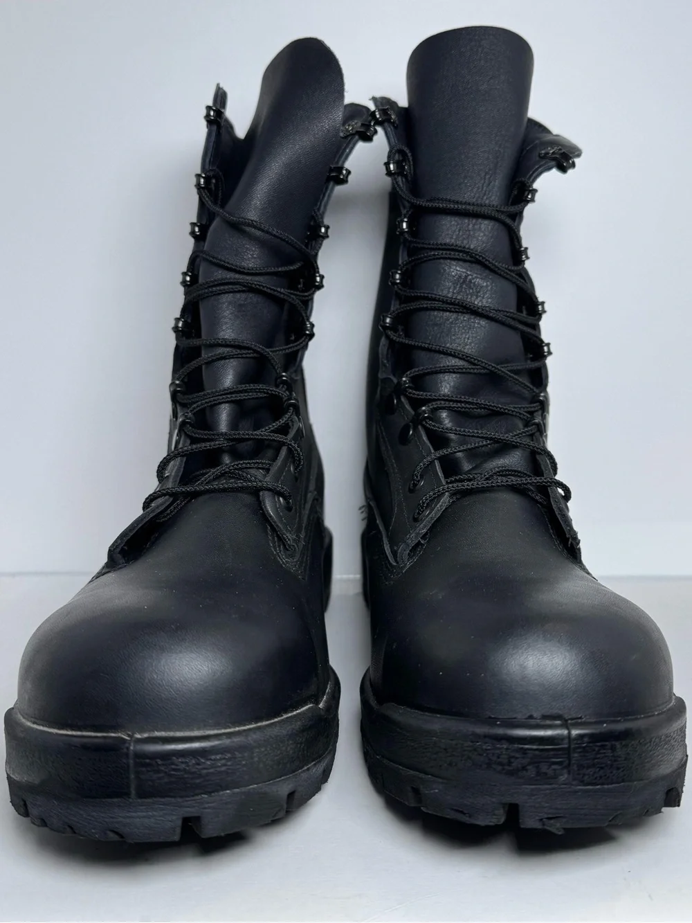 BELLEVILLE 360ST Men's Steel-Toe Military Black Leather Vibram Boots Size 12M